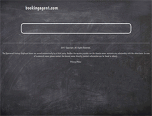 Tablet Screenshot of bookingagent.com